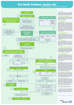 Graphic showing the detailed Youth Criminal Justice Act. Non