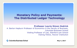 Monetary Policy and Payments: The Distributed