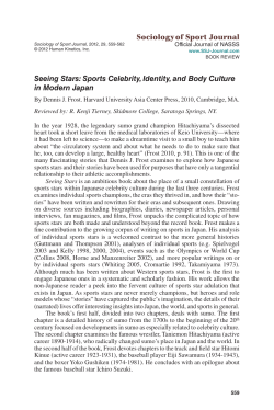 Sports Celebrity, Identity, and Body
