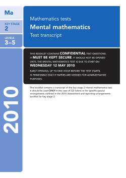 Mental - Mr Barton Maths