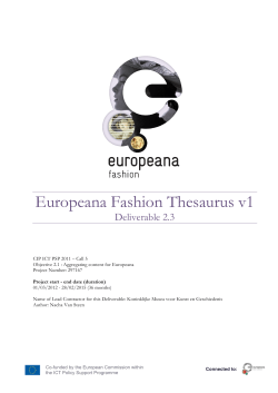 Europeana Fashion Thesaurus v1