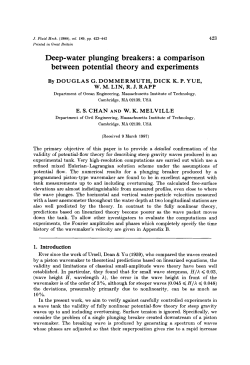 Deep-water plunging breakers - Air Sea Interaction Research Lab
