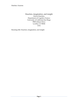 Enaction, imagination, and insight
