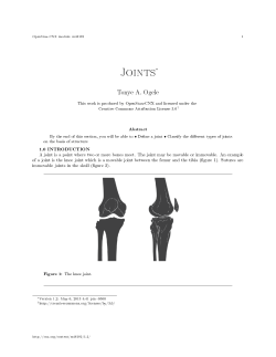 Joints - OpenStax CNX