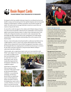 Basin Report Cards
