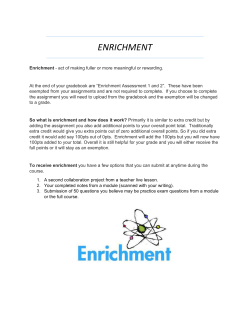 ENRICHMENT