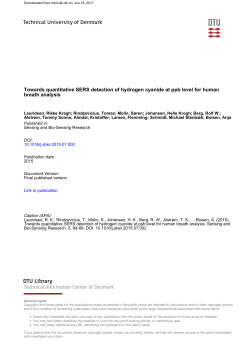 Towards quantitative SERS detection of hydrogen cyanide at ppb