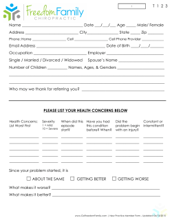 Freedom Family Chiropractic NPM 111814