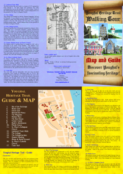 to a brochure on Youghal`s Historical Walking Tours