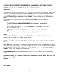 How do we recognize and interpret sedimentary rocks in the rock