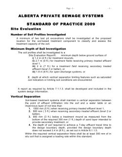 alberta private sewage systems standard of