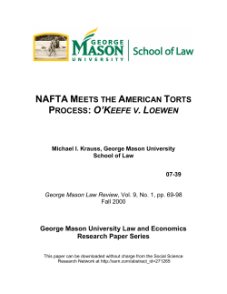 School of Law - George Mason University