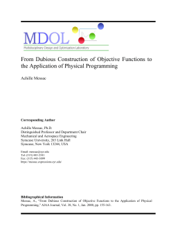 From Dubious Construction of Objective Functions to the Application