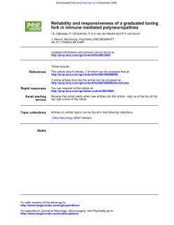 fork in immune mediated polyneuropathies Reliability and