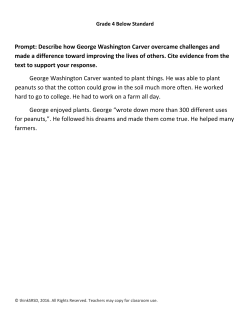 Prompt: Describe how George Washington Carver overcame