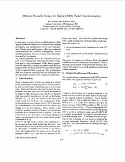 MSK Preamble Design