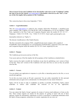 These General Terms and Conditions of use (hereinafter referred to