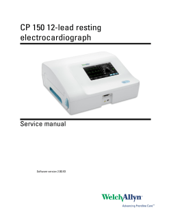 CP 150 12-lead resting electrocardiograph Service
