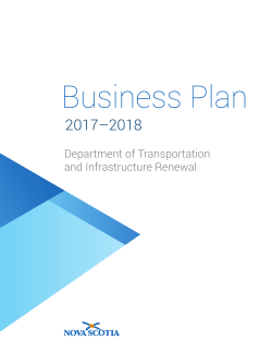 Business Plan - Government of Nova Scotia