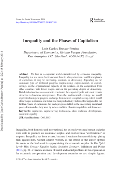 Inequality and the Phases of Capitalism