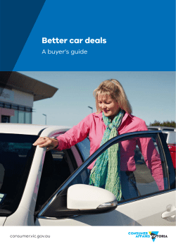 Better car deals: a buyer`s guide