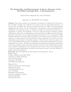 The Rationality and Heterogeneity of Survey Forecasts of the Yen