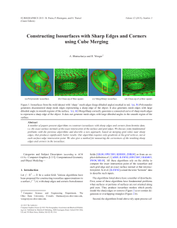 Constructing Isosurfaces with Sharp Edges and Corners using Cube