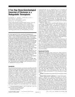 A Two Step Chemo-biotechnological Conversion of Polystyrene to a