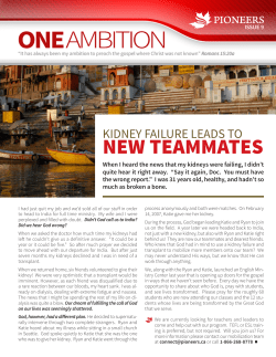 Jan 2014 One Ambition
