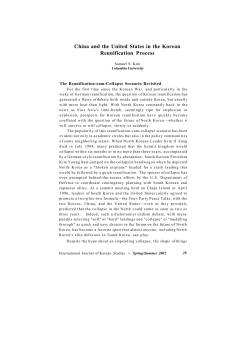 China and the United States in the Korean Reunification