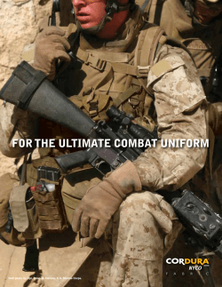 FOR THE ULTIMATE COMBAT UNIFORM