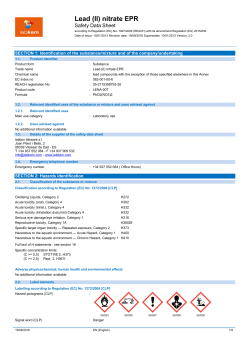 Lead (II) nitrate EPR