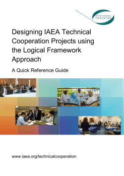 Designing IAEA Technical Cooperation Projects using the Logical
