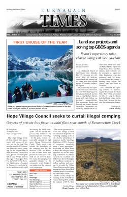 Hope Village Council seeks to curtail illegal camping Land