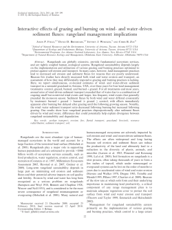 Interactive effects of grazing and burning on wind- and water