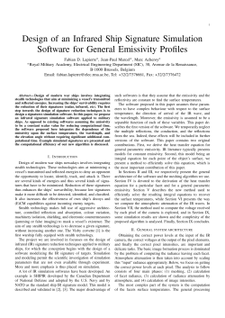 Design of an Infrared Ship Signature Simulation