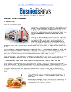 Checkers shrinks to expand