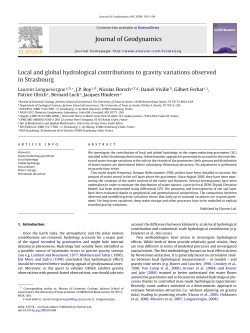 Local and global hydrological contributions to gravity