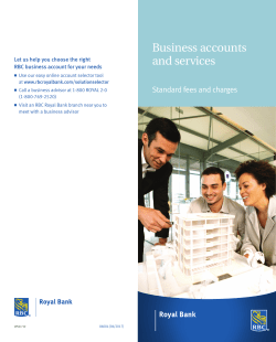 Business accounts and services