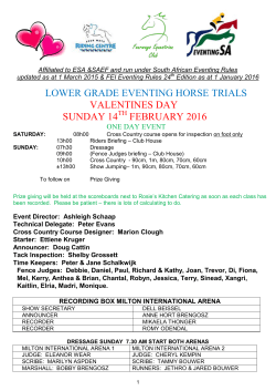 lower grade eventing horse trials valentines day sunday 14 february