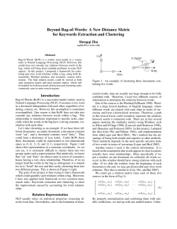 Beyond Bag-of-Words: A New Distance Metric for