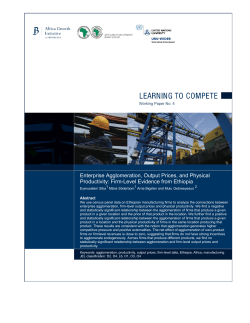 Enterprise Agglomeration, Output Prices, and Physical Productivity