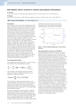 Non-Spitzer return currents in intense laser