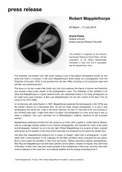 press release - Grand Palais