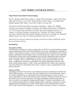 SPECT Model Coverage Policy - American Society of Nuclear