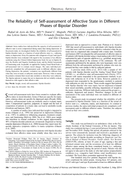 The Reliability of Self-assessment of Affective State in