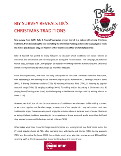 biy survey reveals uk`s christmas traditions