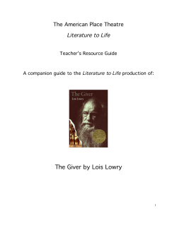 The Giver by Lois Lowry
