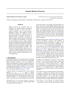 Isotonic Hawkes Processes