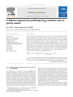 A different approach for predicting H2S(g) emission rates in gravity